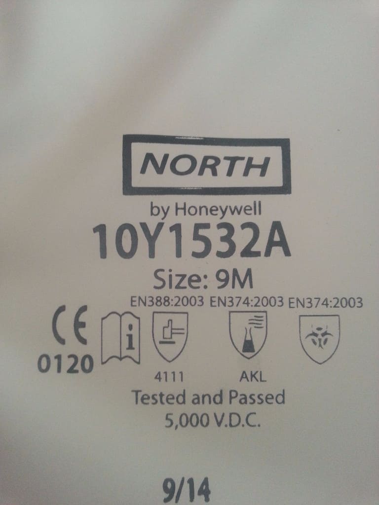 霍尼韦尔（Honeywell） 10Y1532A North 干箱手套 (CSM材料)